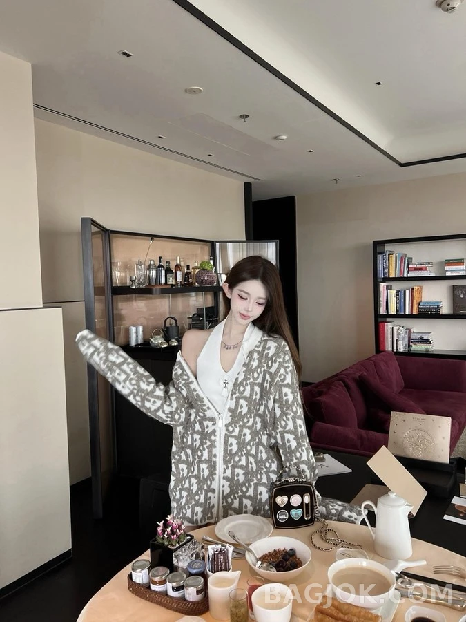 디올 디올 오블리크 자카드 가디건 상세 이미지