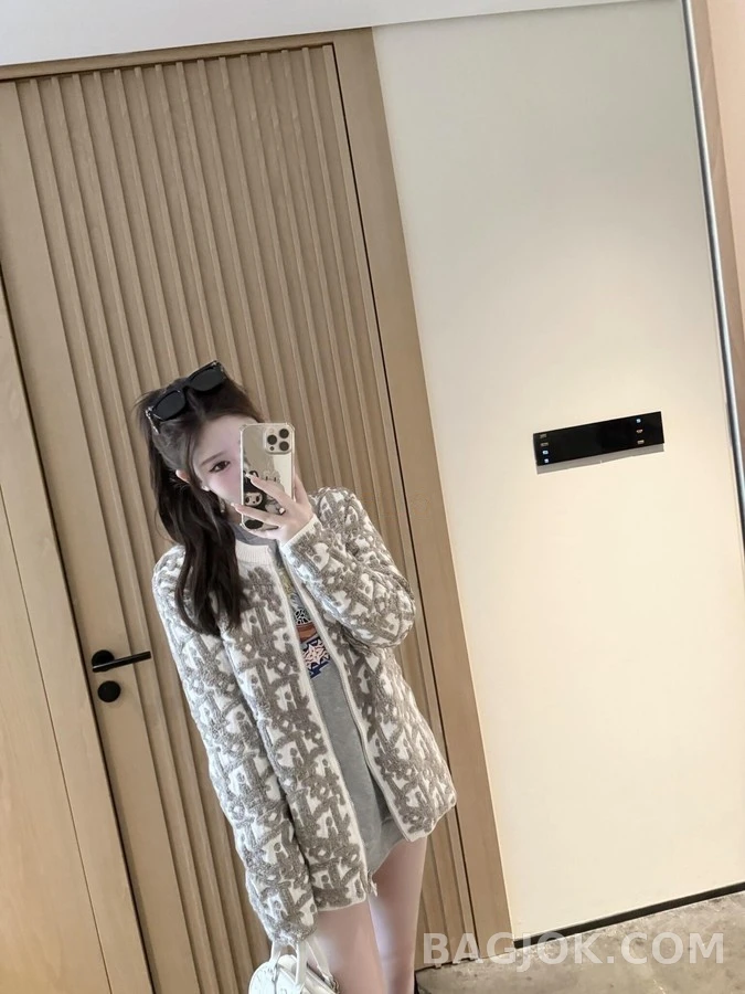 디올 디올 오블리크 자카드 가디건 상세 이미지