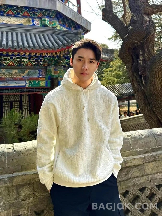 디올 디올 오블리크 자카드 타월 코튼 후드 상세 이미지