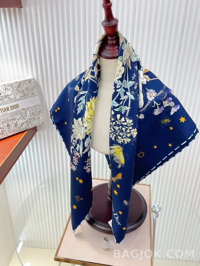 셀린느 디올 스카프 Astral Flowers 90 스퀘어 상세 이미지