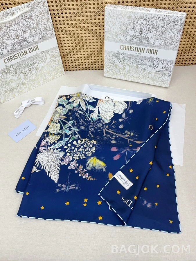 셀린느 디올 스카프 Astral Flowers 90 스퀘어 상세 이미지