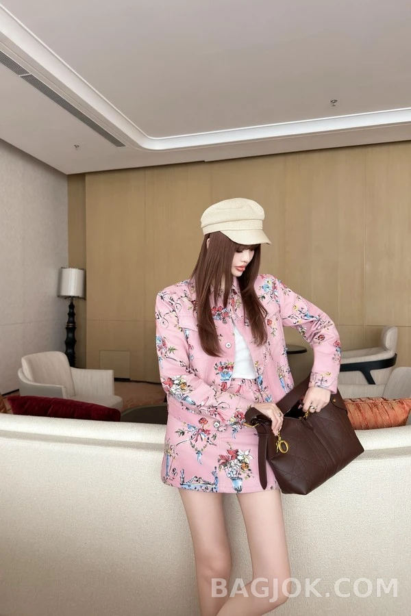 디올 디올 플라워 프린트 데님 자켓 상세 이미지