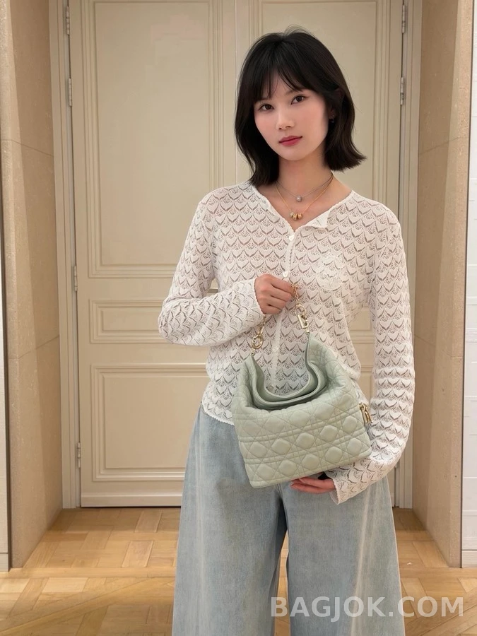디올 디올 피시 스케일 레이스 카디건 상세 이미지