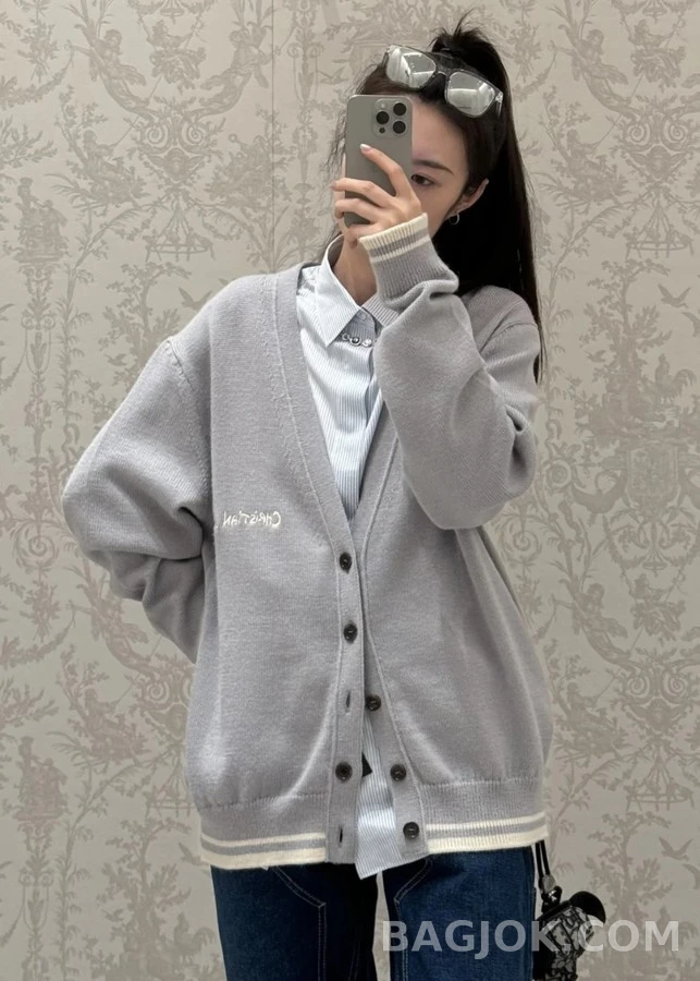 디올 디올 혼방 가디건 상세 이미지