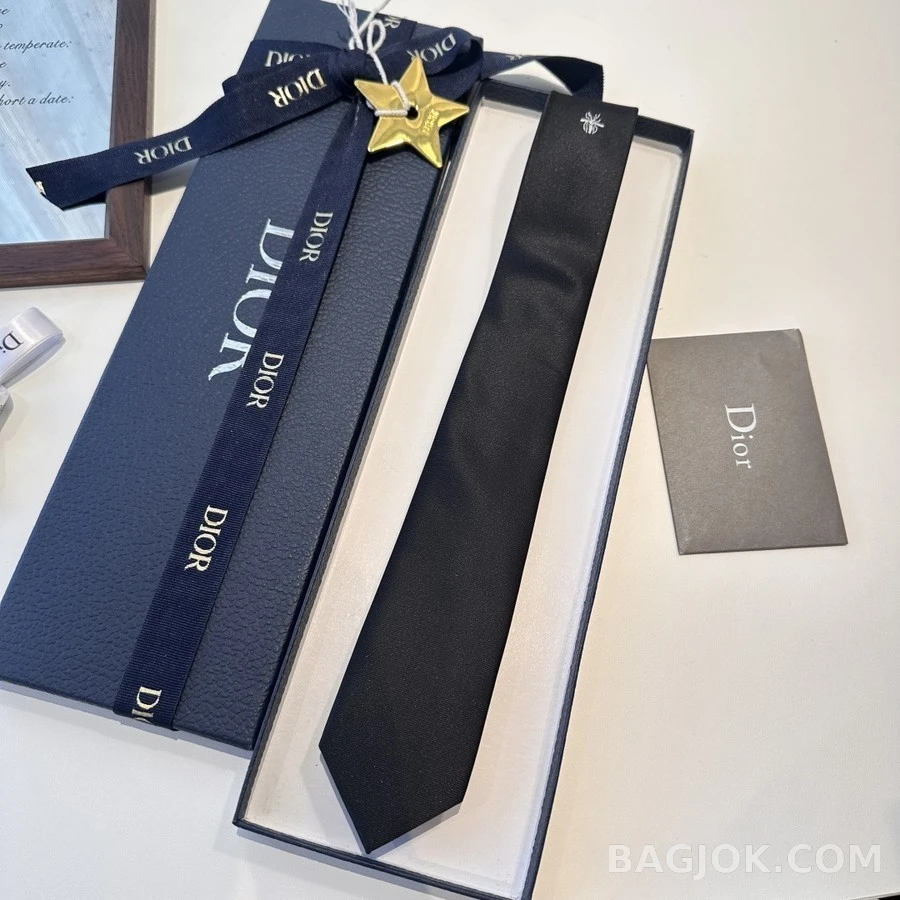 디올 디올 비 자수 넥타이 상세 이미지