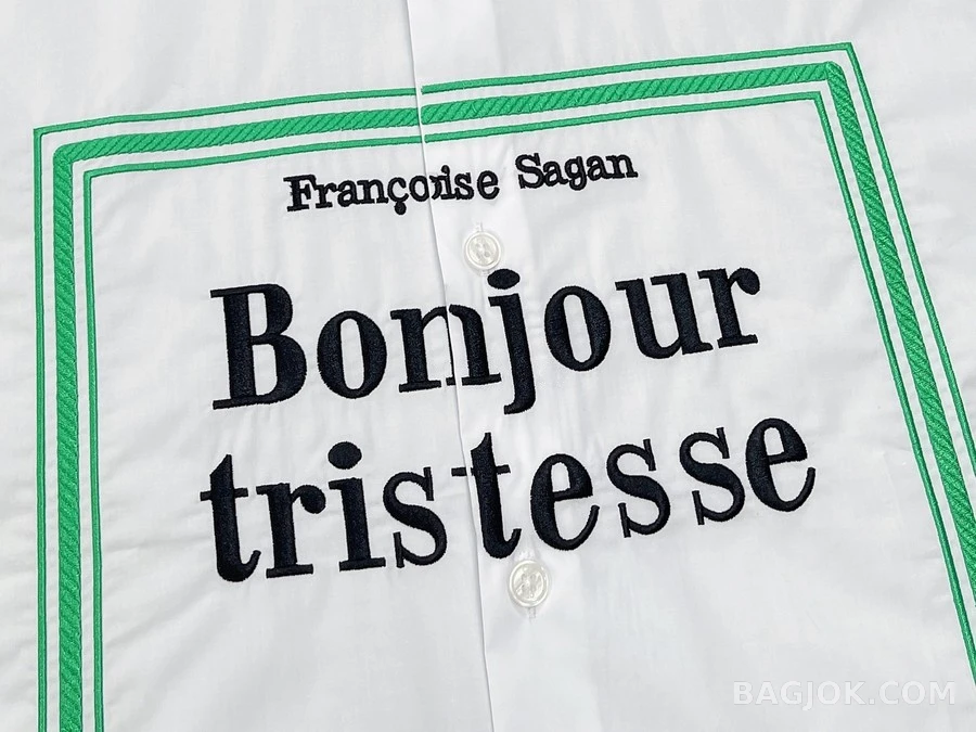 디올 디올 Bonjour tristesse 레터링 셔츠 상세 이미지