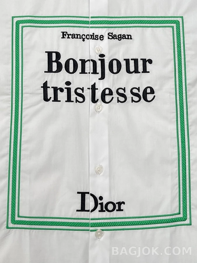 디올 디올 Bonjour tristesse 레터링 셔츠 상세 이미지