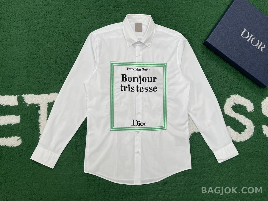 디올 디올 Bonjour tristesse 레터링 셔츠 상세 이미지