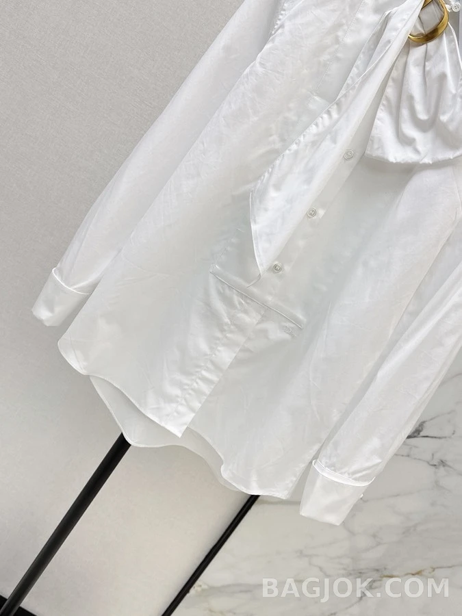 디올 디올 D 로고 타이넥 셔츠 상세 이미지