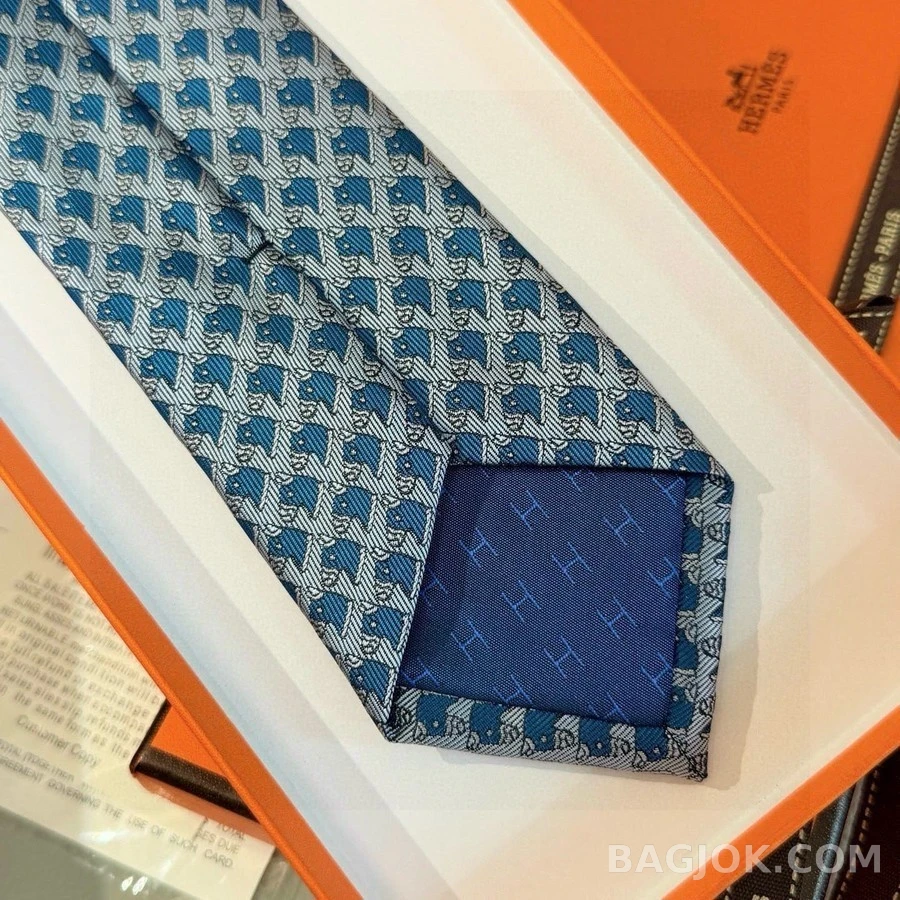 에르메스 에르메스 마두 패턴 넥타이 상세 이미지