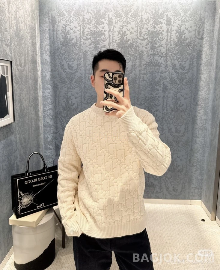 디올 디올 Oblique 엠보싱 니트 상세 이미지