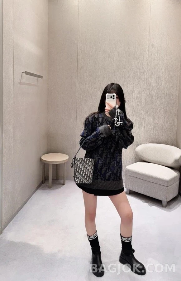 디올 디올 Oblique 자카드 니트 상세 이미지