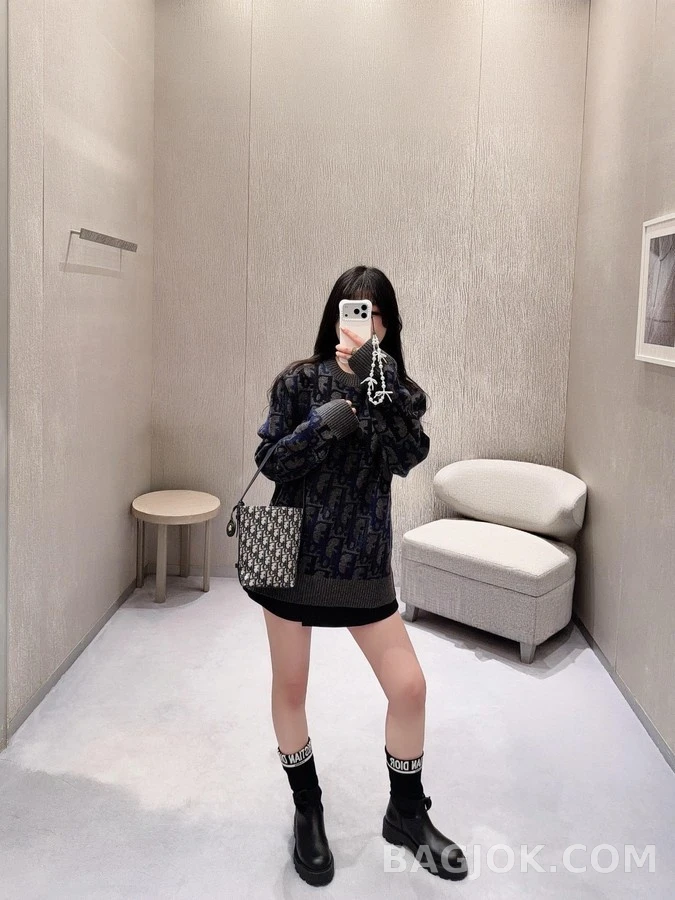 디올 디올 Oblique 자카드 니트 상세 이미지