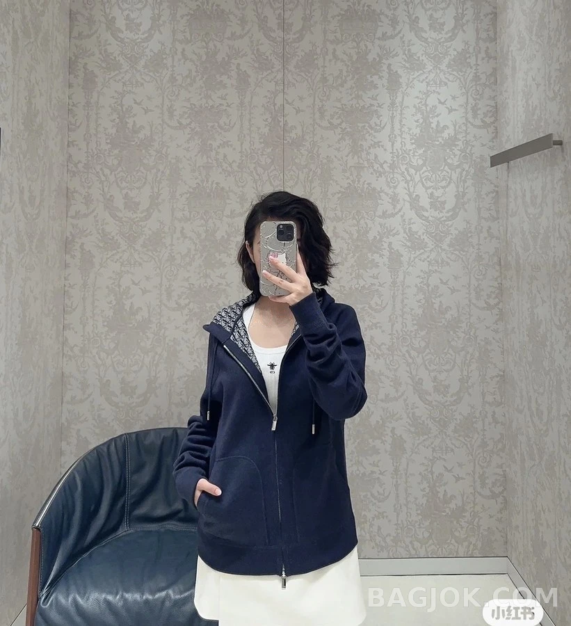 디올 디올 Oblique 자카드 후드 집업 상세 이미지