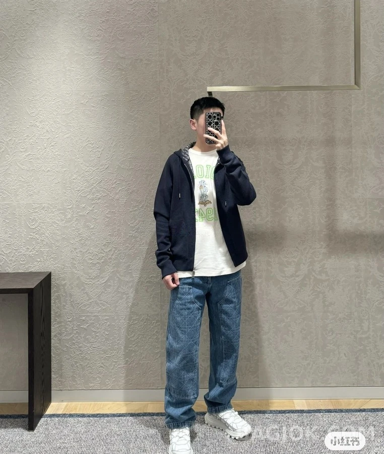 디올 디올 Oblique 자카드 후드 집업 상세 이미지