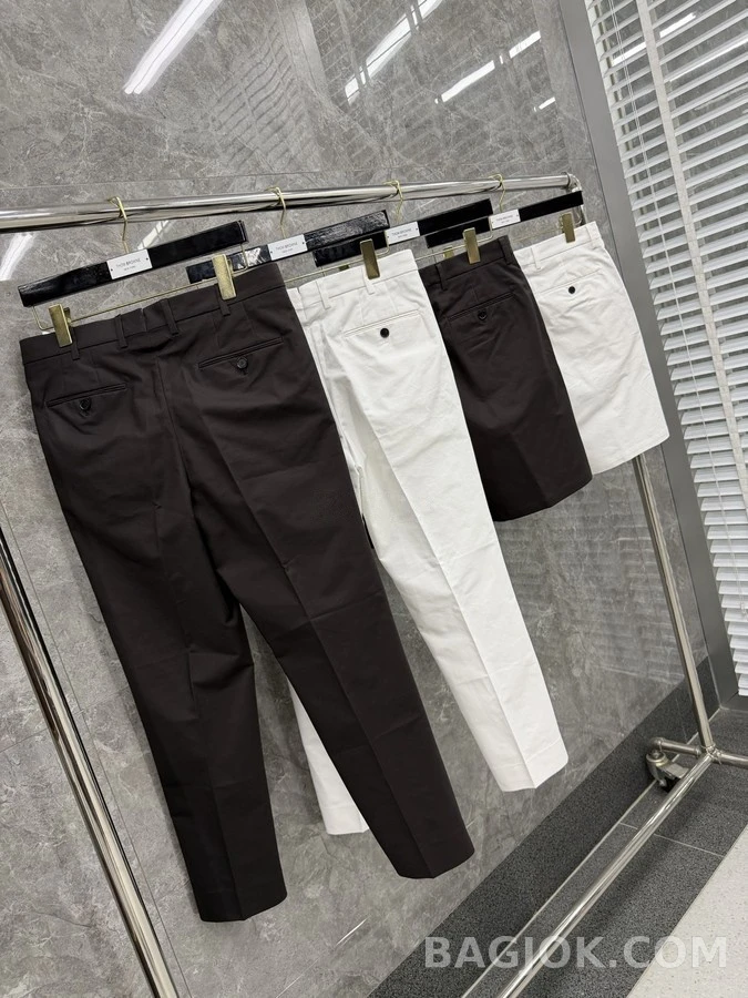 로로피아나 로로피아나 다크 코튼 스트레이트 슬랙스 상세 이미지