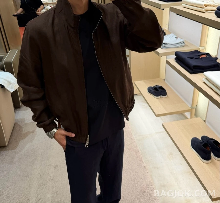 로로피아나 로로피아나 리버서블 린넨 봄버 자켓 상세 이미지