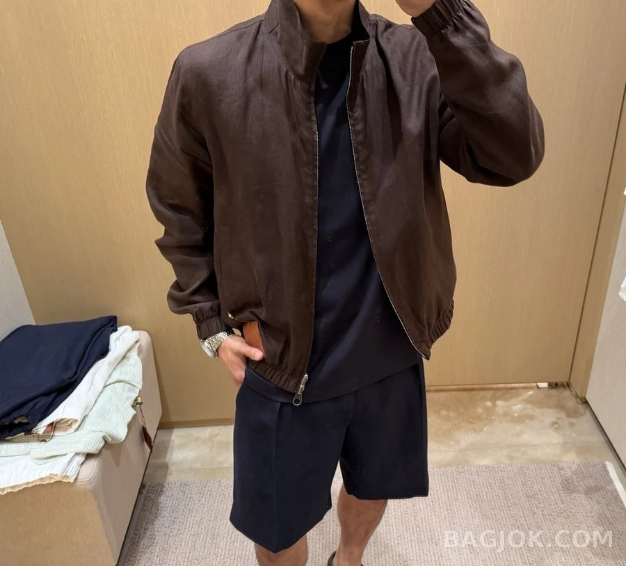 로로피아나 로로피아나 리버서블 린넨 봄버 자켓 상세 이미지