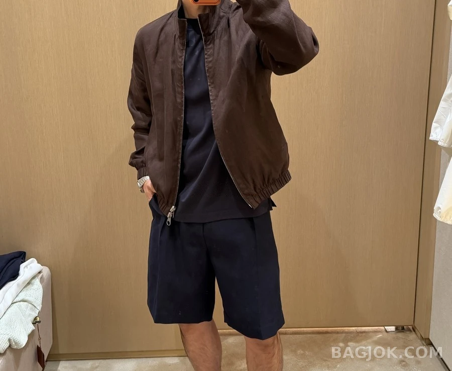 로로피아나 로로피아나 리버서블 린넨 봄버 자켓 상세 이미지