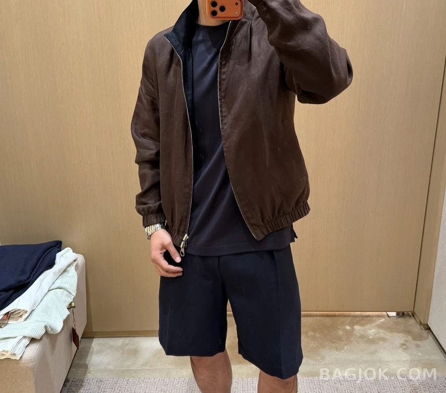 로로피아나 로로피아나 리버서블 린넨 봄버 자켓 상세 이미지