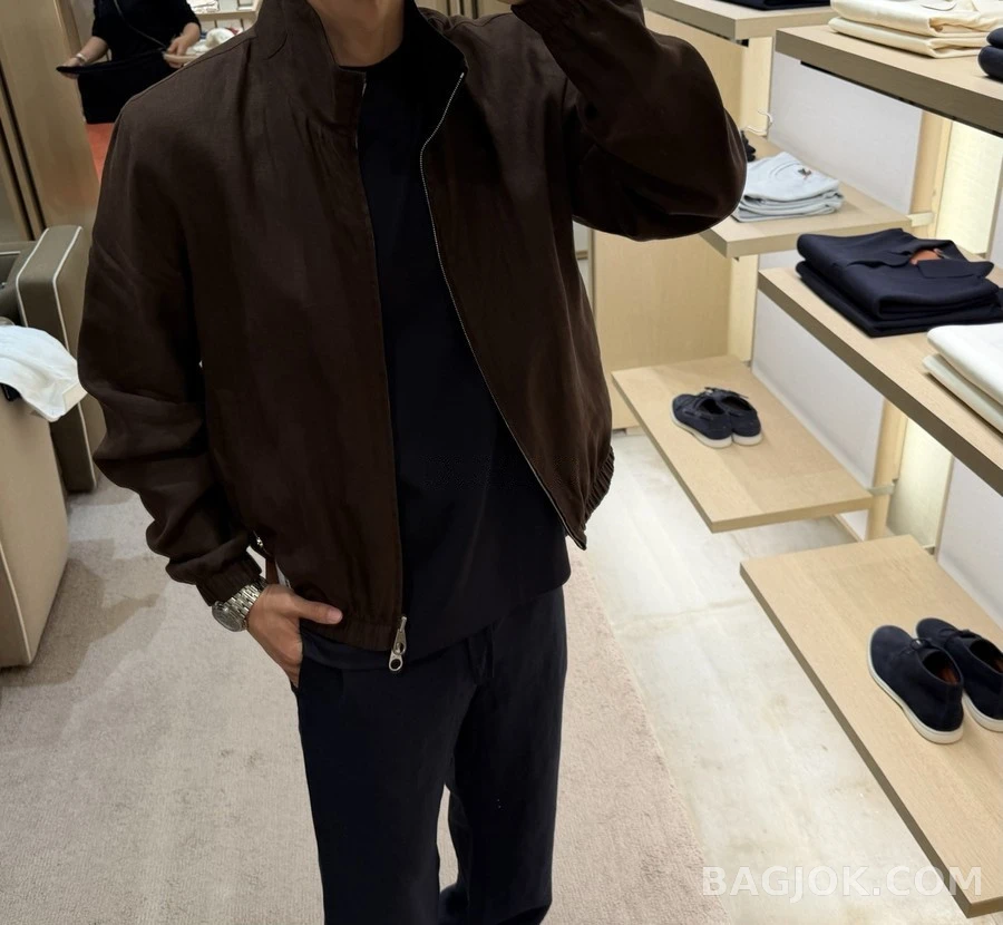 로로피아나 로로피아나 리버서블 린넨 봄버 자켓 상세 이미지