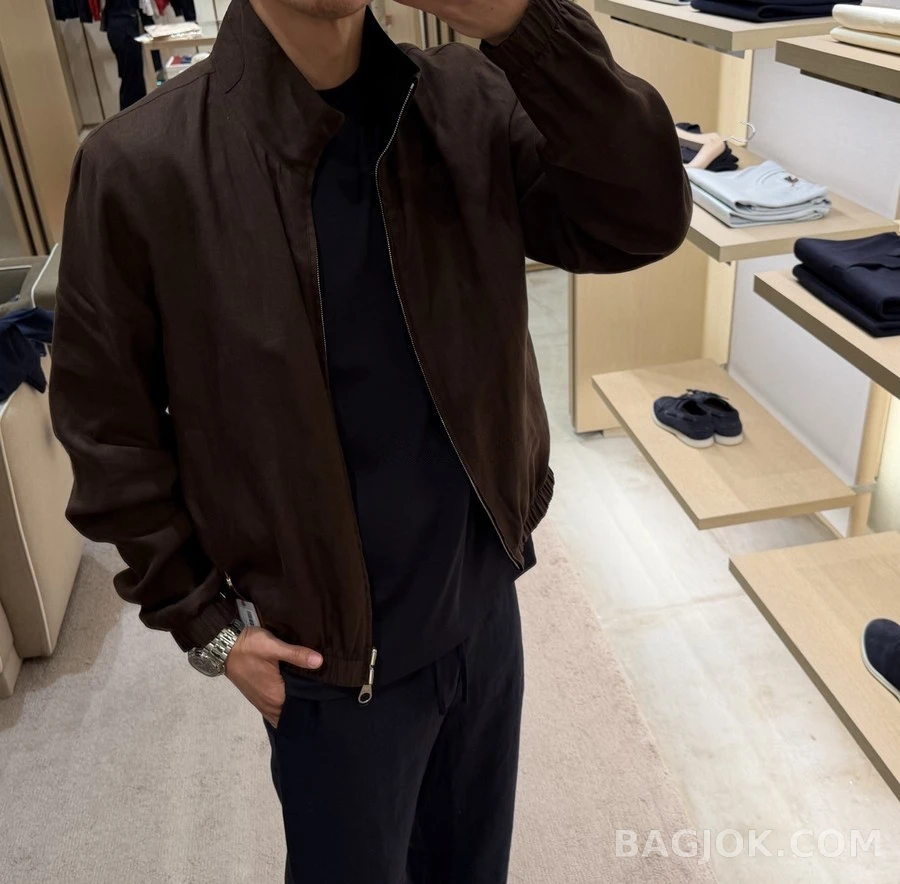 로로피아나 로로피아나 리버서블 린넨 봄버 자켓 상세 이미지