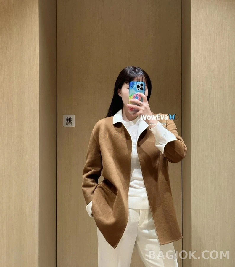 로로피아나 로로피아나 벨티드 더블페이스 자켓 상세 이미지
