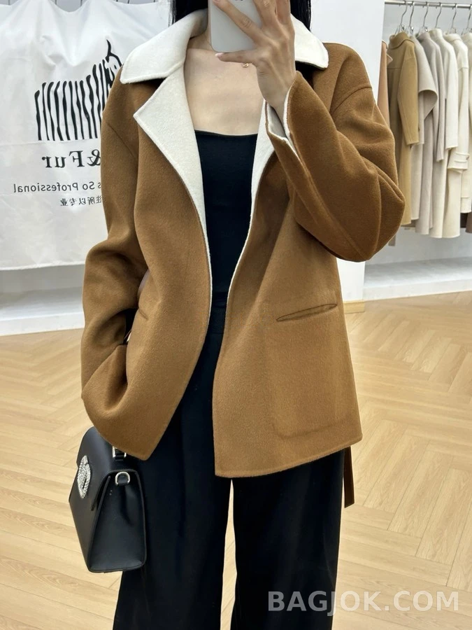 로로피아나 로로피아나 벨티드 더블페이스 자켓 상세 이미지