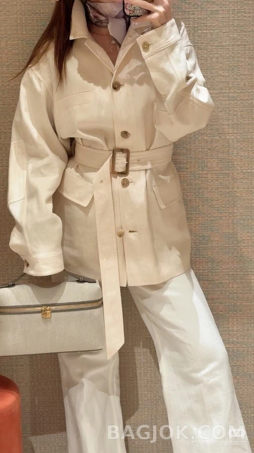 로로피아나 로로피아나 벨티드 울 자켓 상세 이미지