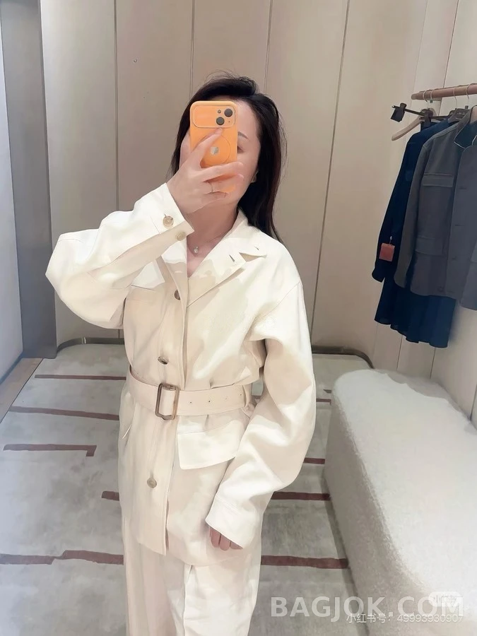 로로피아나 로로피아나 벨티드 울 자켓 상세 이미지