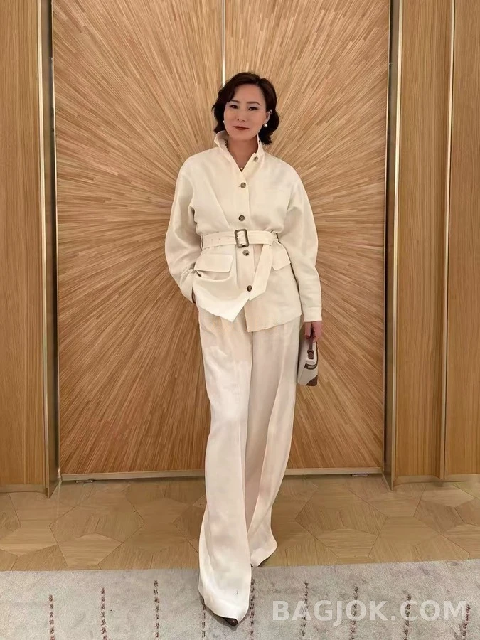 로로피아나 로로피아나 벨티드 울 자켓 상세 이미지