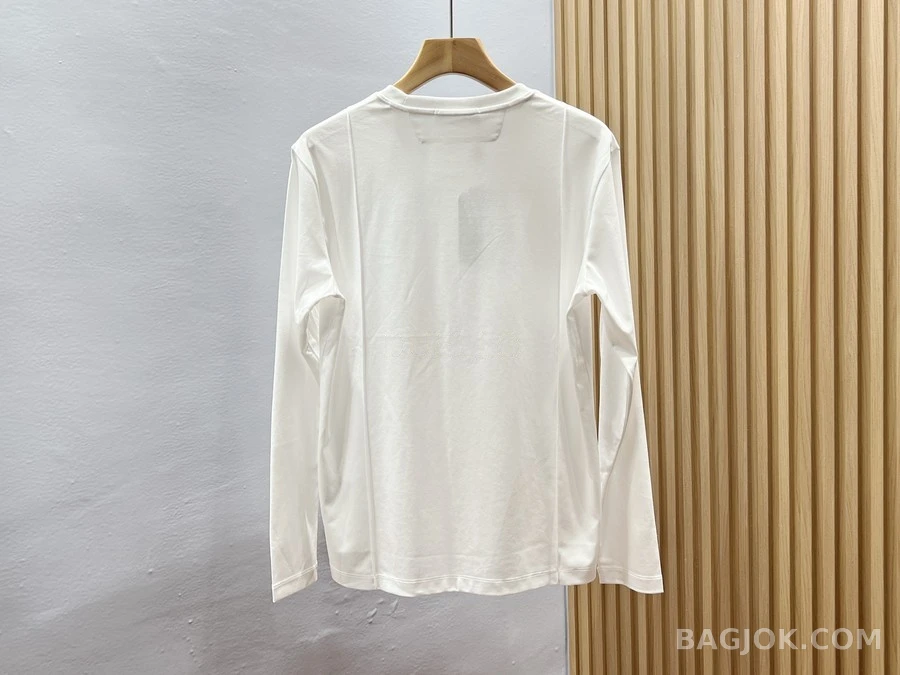 로로피아나 로로피아나 수직선 긴팔 티셔츠 상세 이미지