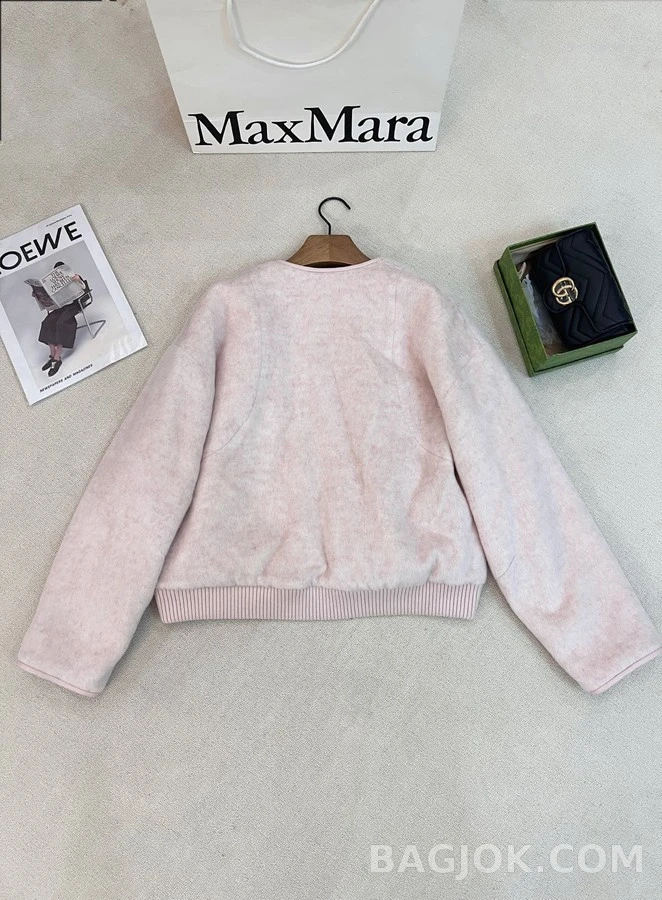 로로피아나 로로피아나 쉐브론 밍크 퍼 봄버 자켓 상세 이미지