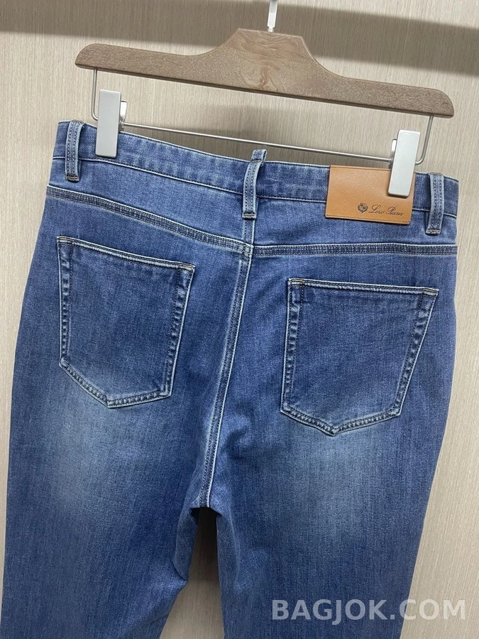 로로피아나 로로피아나 워시드 슬림 스트레이트 데님 팬츠 상세 이미지