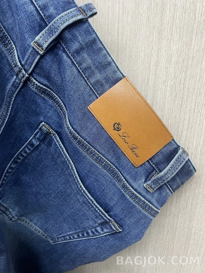 로로피아나 로로피아나 워시드 슬림 스트레이트 데님 팬츠 상세 이미지