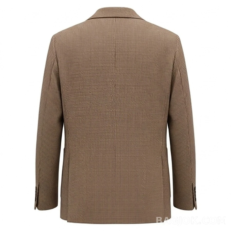 로로피아나 로로피아나 체크 더블 포켓 울 블레이저 상세 이미지