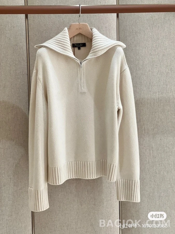 로로피아나 로로피아나 카라 하프 집업 캐시미어 니트 상세 이미지