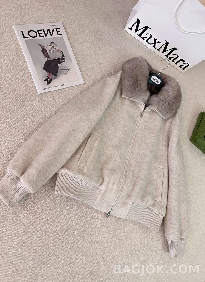 로로피아나 로로피아나 퍼 카라 울 블루종 자켓 상세 이미지