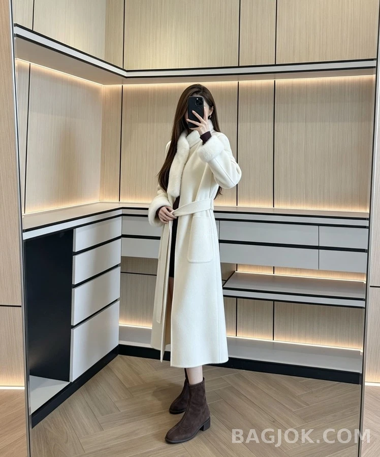 로로피아나 로로피아나 퍼 칼라 캐시미어 코트 상세 이미지