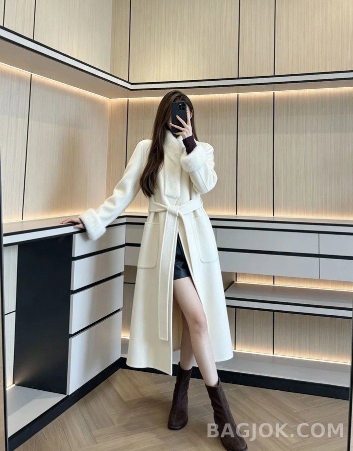로로피아나 로로피아나 퍼 칼라 캐시미어 코트 상세 이미지