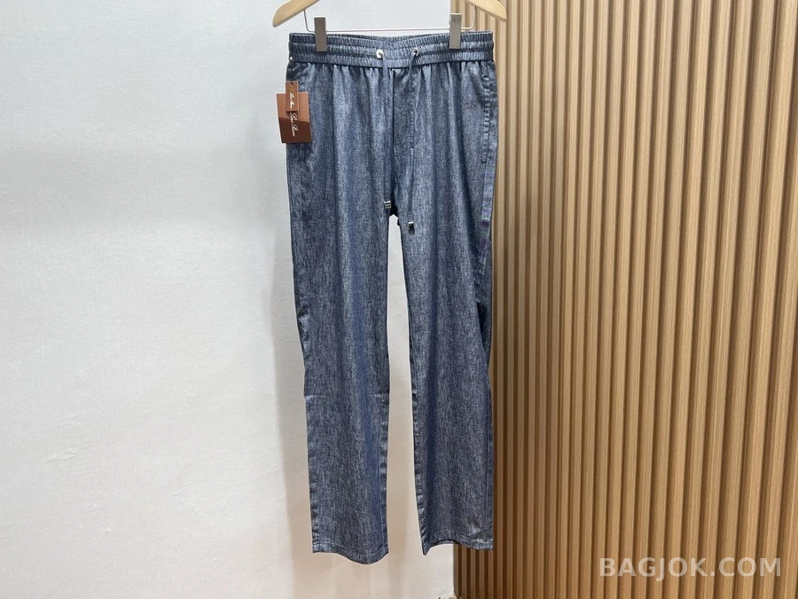 로로피아나 로로피아나 후면 자수 드로스트링 팬츠 상세 이미지
