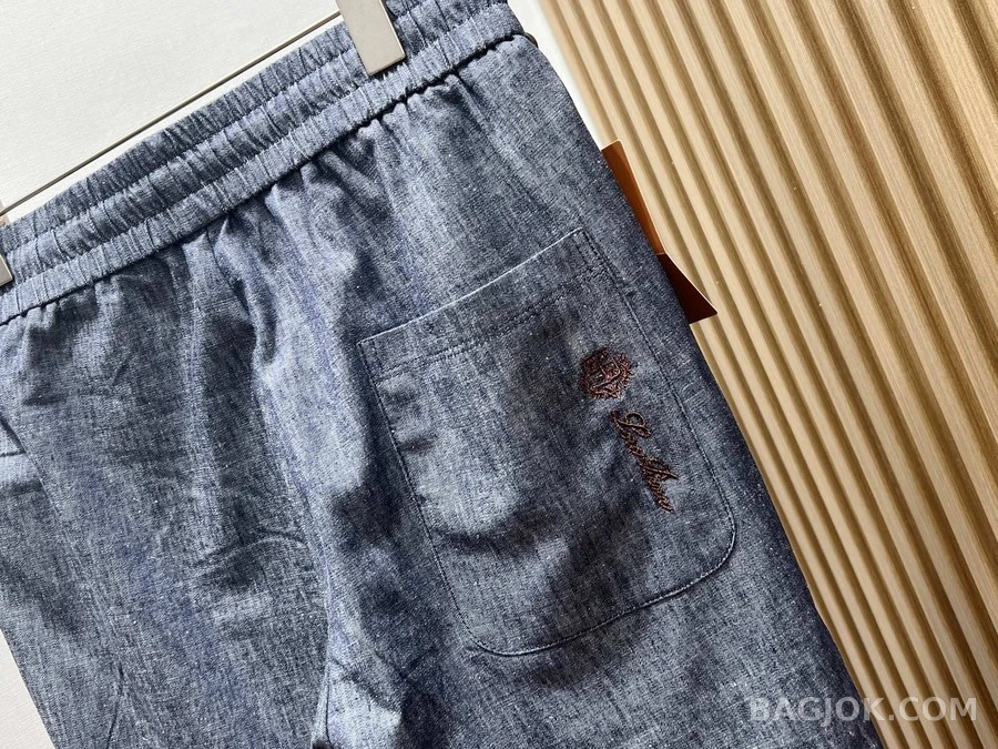 로로피아나 로로피아나 후면 자수 드로스트링 팬츠 상세 이미지