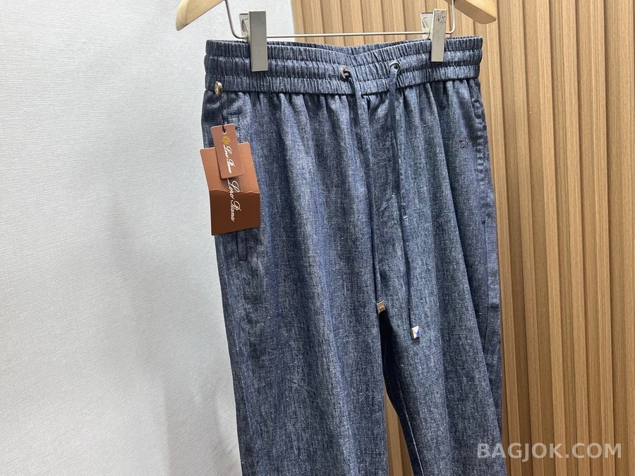 로로피아나 로로피아나 후면 자수 드로스트링 팬츠 상세 이미지