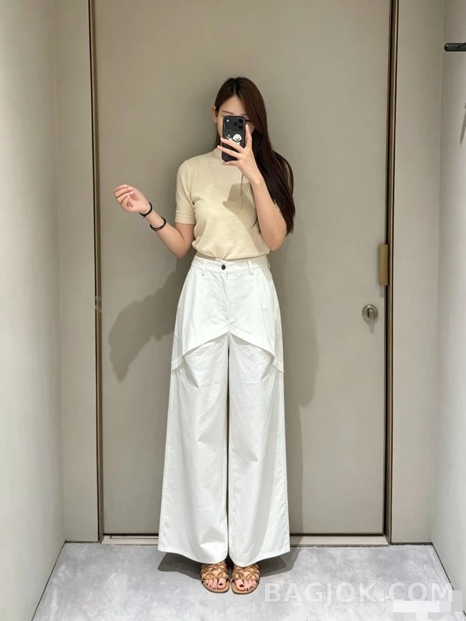 로에베 로에베 레이어드 와이드 팬츠 상세 이미지
