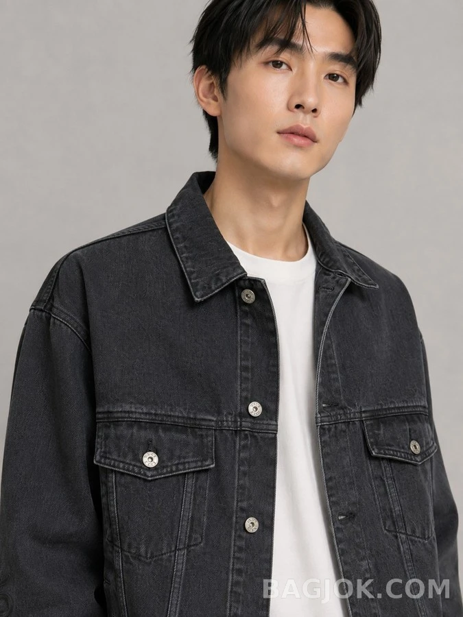 로에베 로에베 로고 데님 자켓 상세 이미지
