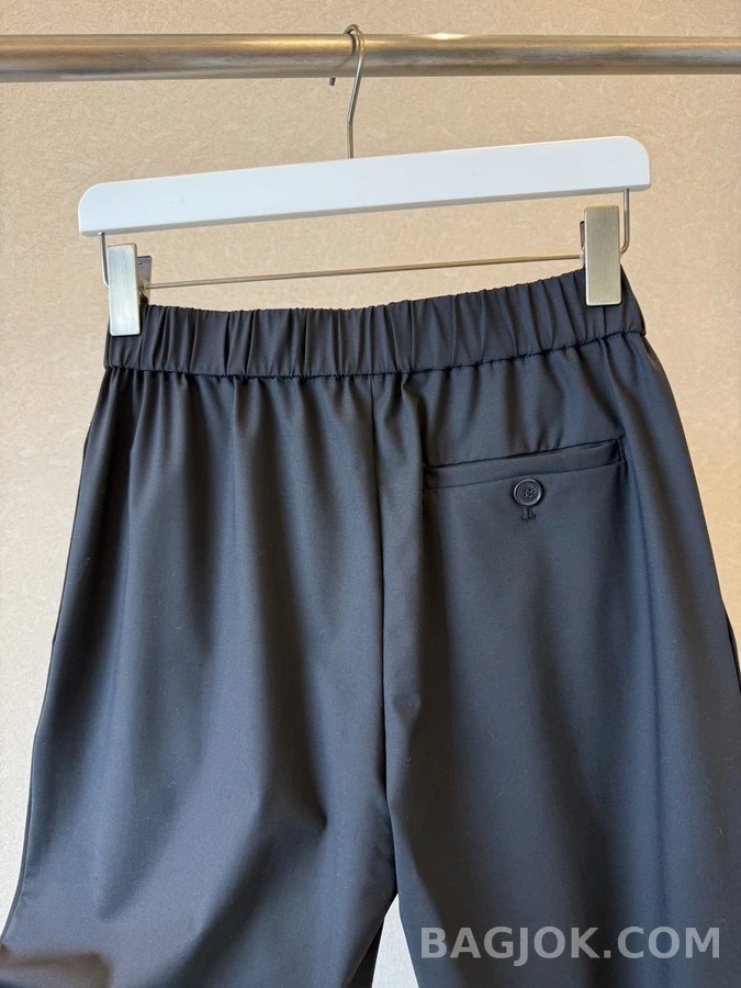 로에베 로에베 로고 밴딩 플리츠 팬츠 상세 이미지