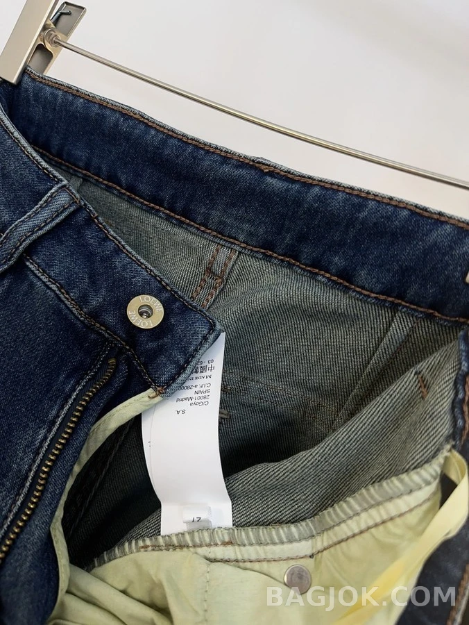 로에베 로에베 로고 와이드 데님 팬츠 상세 이미지