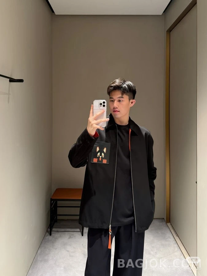 로에베 로에베 루이 웨인 고양이 지퍼 자켓 상세 이미지