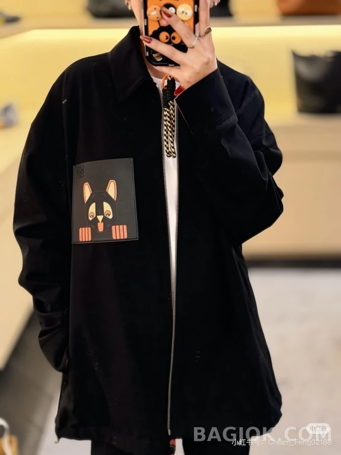 로에베 로에베 루이 웨인 고양이 지퍼 자켓 상세 이미지