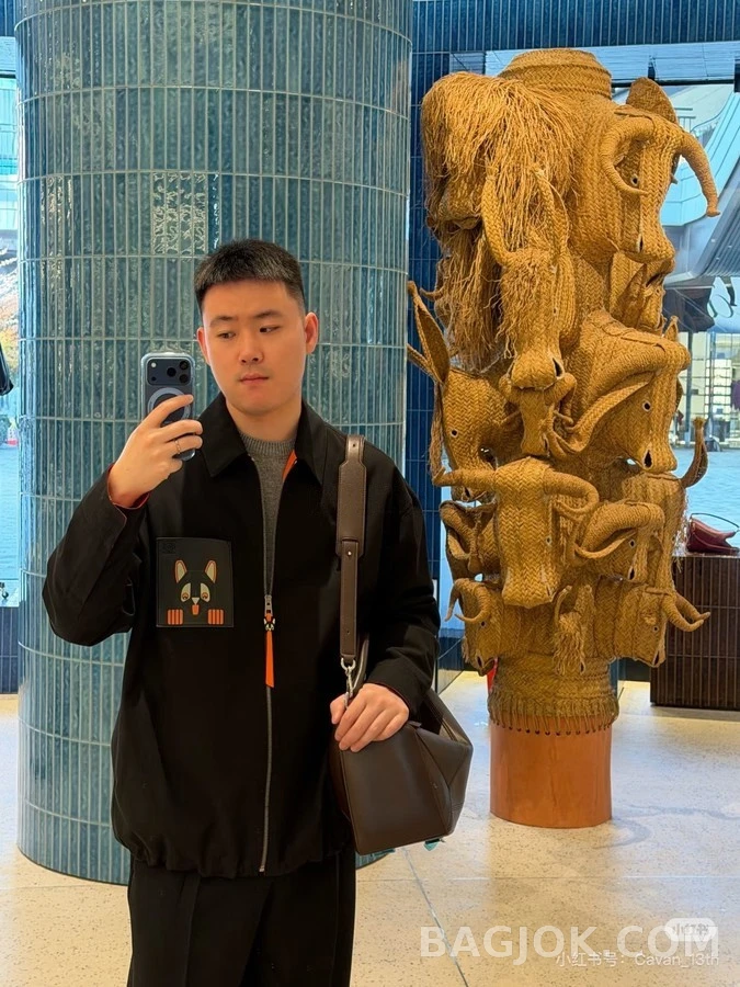 로에베 로에베 루이 웨인 고양이 패치 지퍼 자켓 상세 이미지